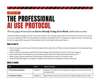 The top of page 1 of the PDF: the Protocol’s title and how to use it